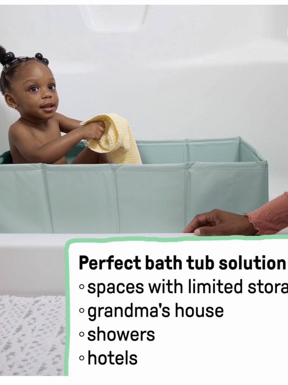 Ingenuity Mint portable bathtub for Kids - Picture 6 of 6